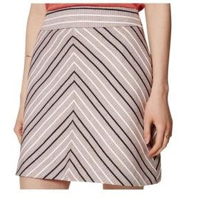 ANN TAYLOR LOFT Chevron Tweed Skirt | Size 0